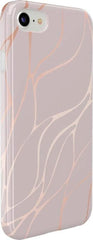 Midnight Ride | Pink and Gold Metallic Waves Case