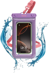 AquaBuddy | Lavender Waves Purple Shimmer Waterproof Phone Pouch