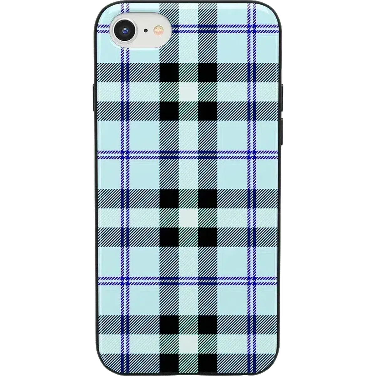 As if! | Light Blue Plaid Case