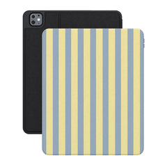 Coastline Stripes | Blue & Yellow iPad Case