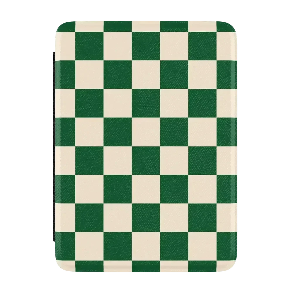 Fit Check | Green Checkerboard Kindle Case