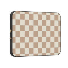 Fit Check | Neutral Checkerboard Laptop Case