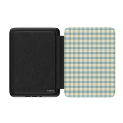 Pastel Picnic | Blue & Green Gingham Kindle Case