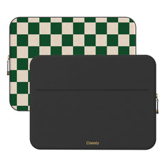 Fit Check | Green Checkerboard Laptop Case