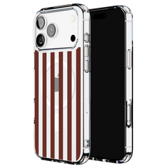 Sunday in Brooklyn | Burgundy Stripes Case