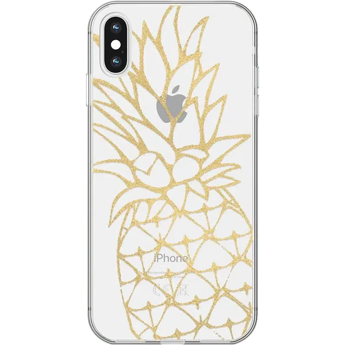 You're a Fine-Apple | Gold Pineapple Clear Case