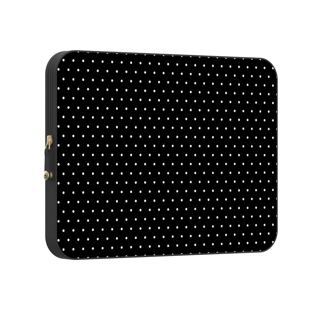 On the Dot | White Polka Dot Laptop Case