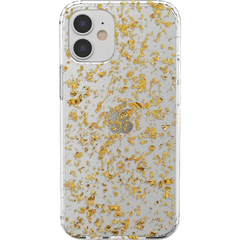 Morning Sparkle | Rose and Gold Flaked Clear Case