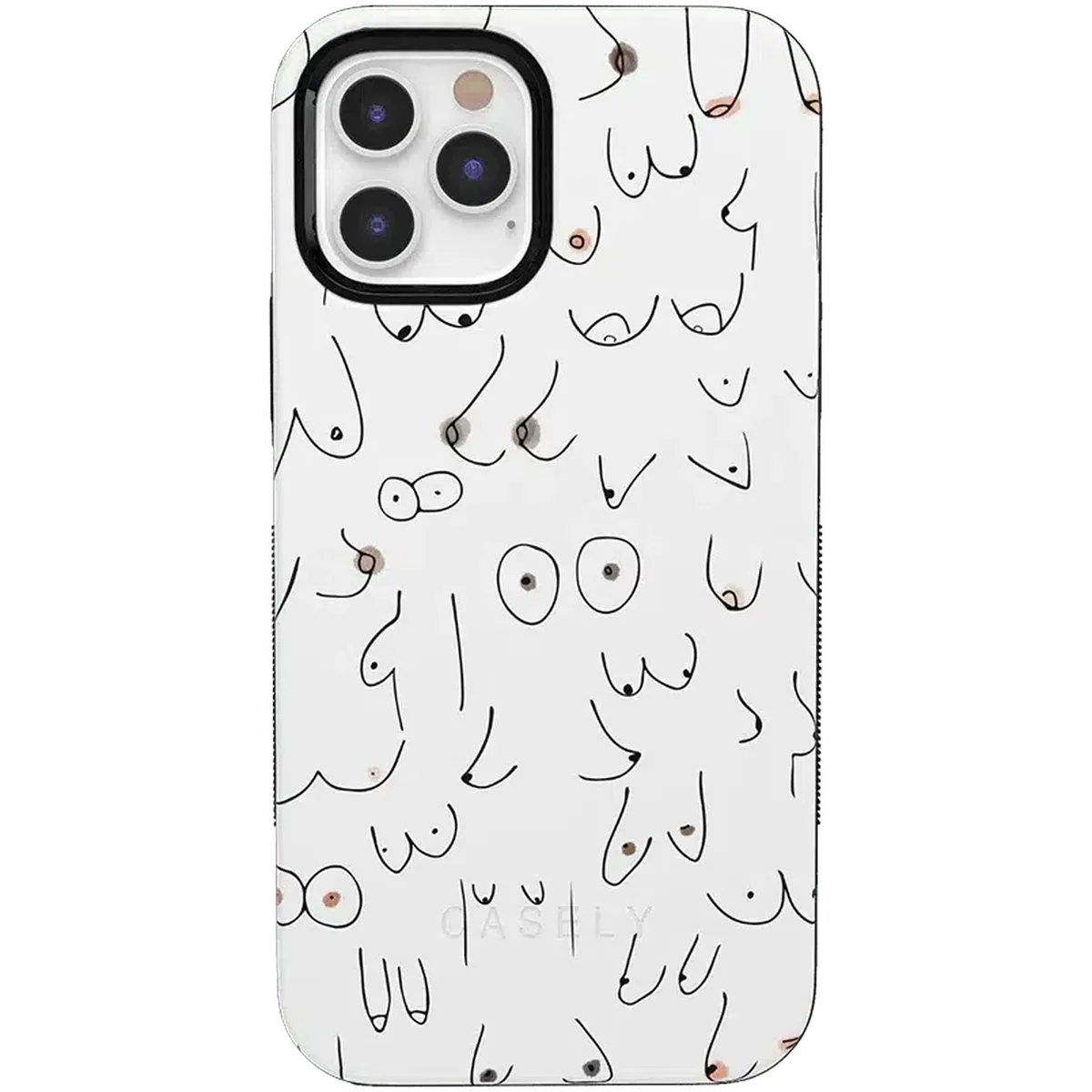 I'm With Her | Black & White Boobs Case