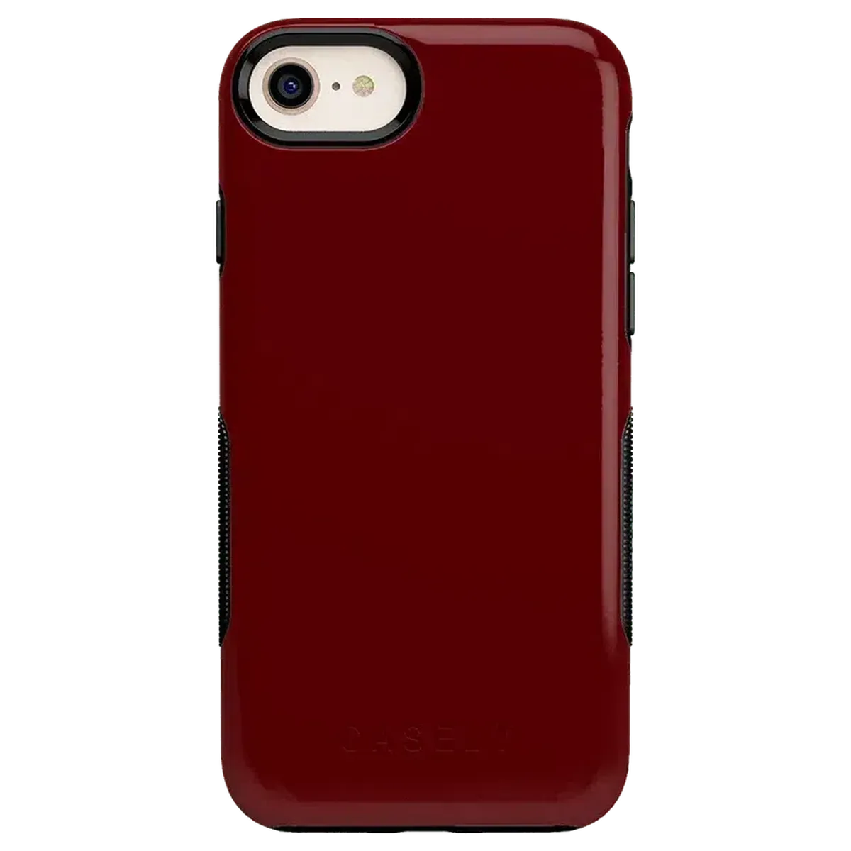 Burgundy Red on Black | Ultra-Protective Bold Case