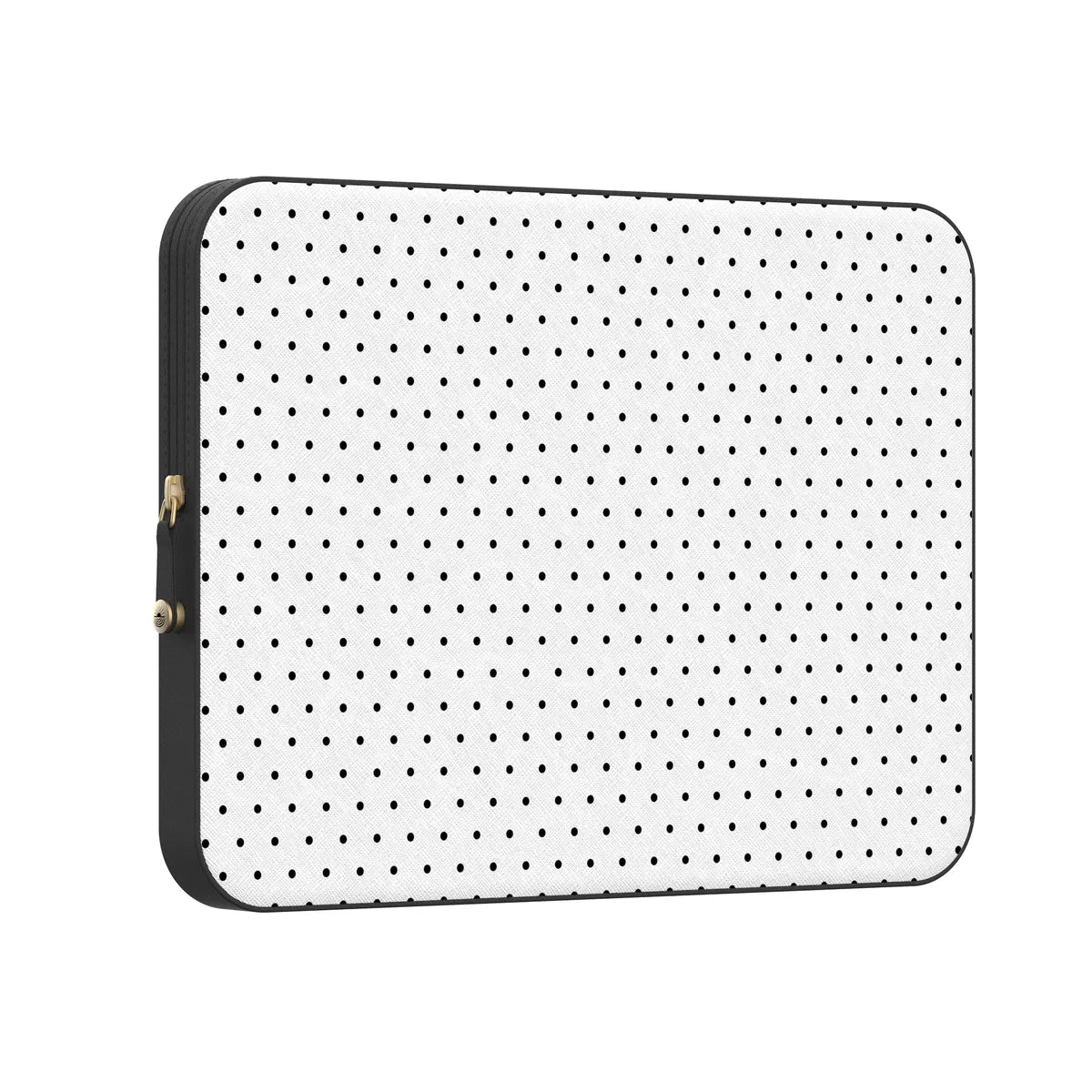 On the Dot | Black Polka Dot Laptop Case