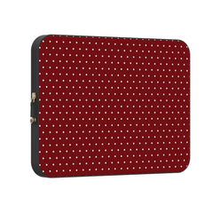 On the Dot | Maroon Polka Dot Laptop Case