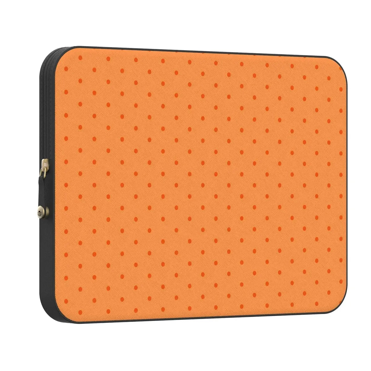 On the Dot | Orange Polka Dot Laptop Case