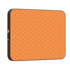 On the Dot | Orange Polka Dot Laptop Case