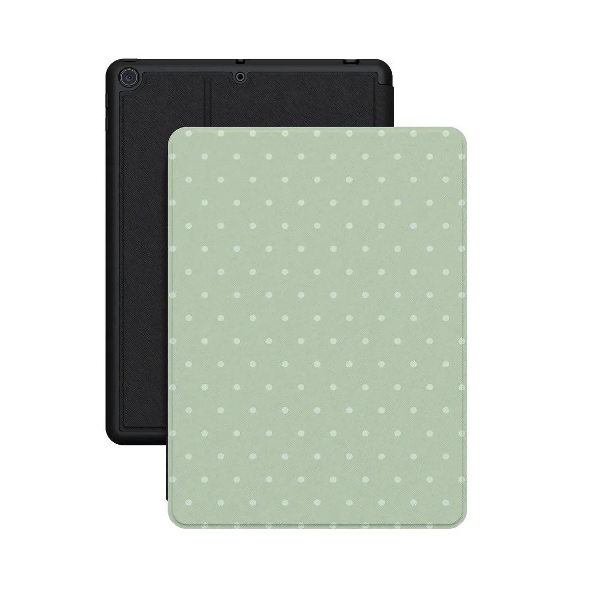 On the Dot | Green Polka Dot iPad Case