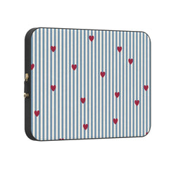 Love Lines | Blue Stripes Laptop Case