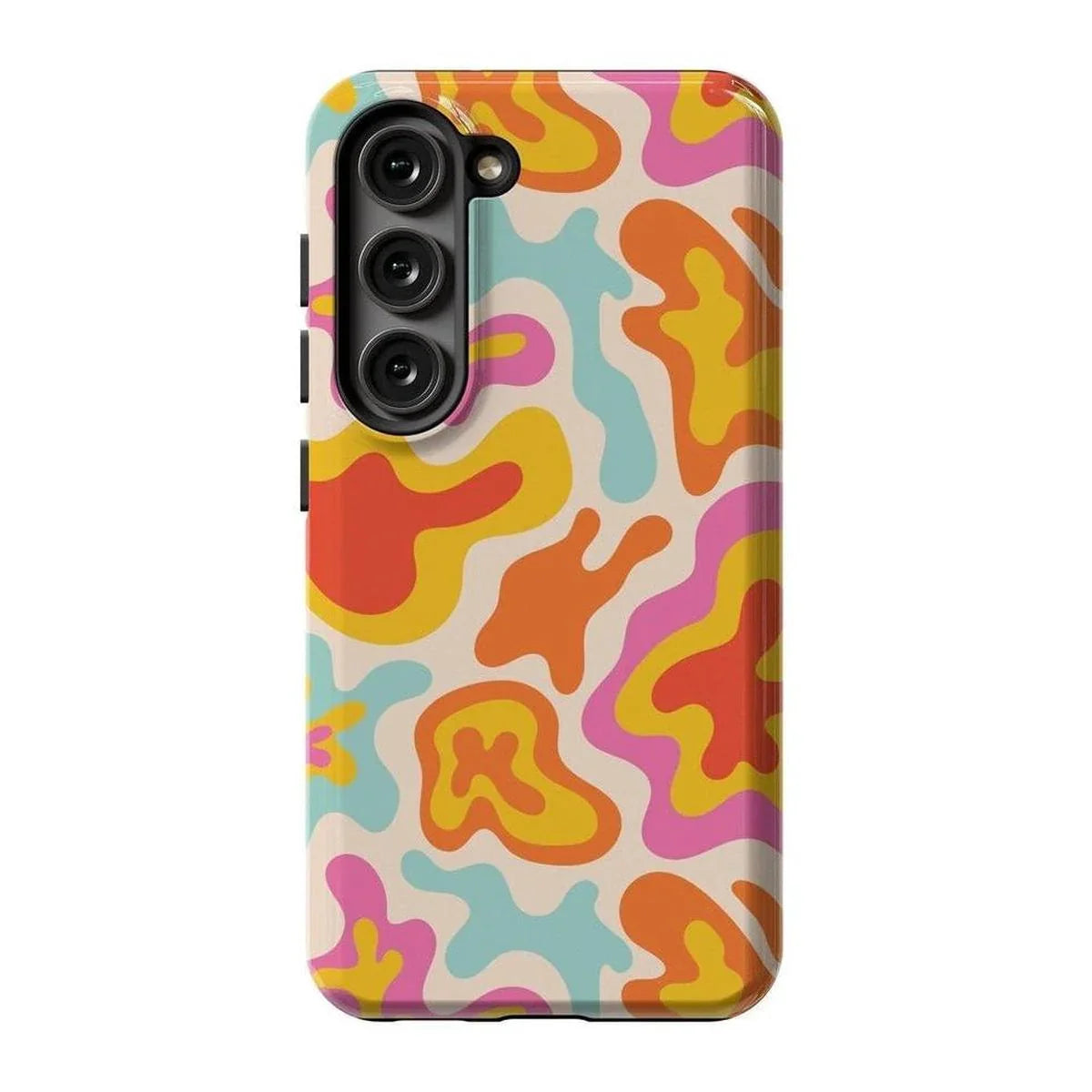 Tropical Color Splash | Abstract Retro Samsung Case