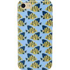 Something's Fishy | Navy Blue & Yellow Fish Print Case