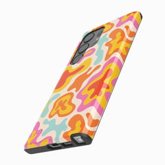 Tropical Color Splash | Abstract Retro Samsung Case