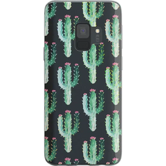 Cactus Patterned Clear Floral Samsung Case
