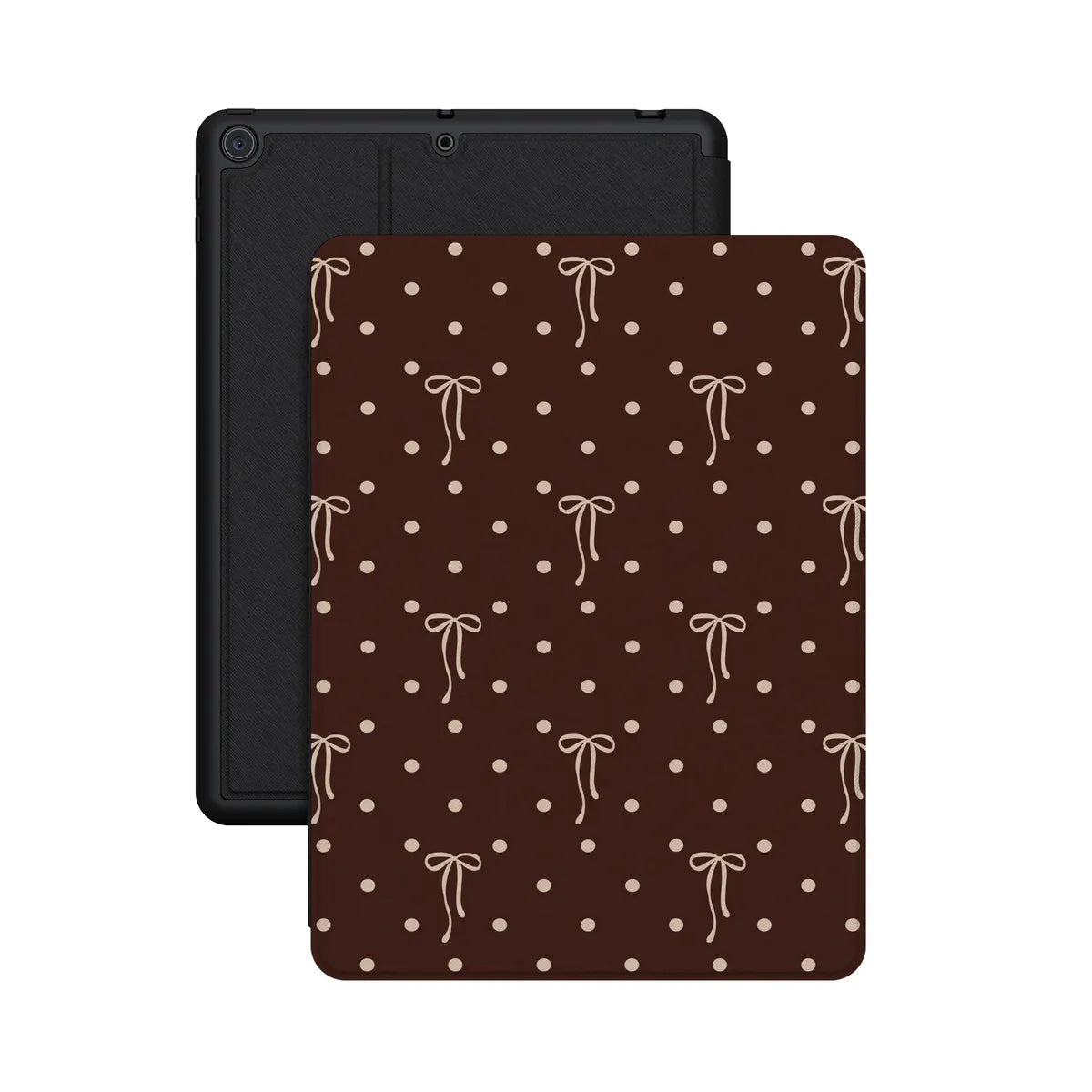 Teddy Bows | Brown Polka Dot iPad Case