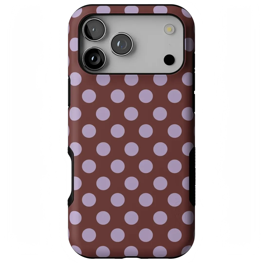 Spotted in SoHo | Burgundy Polka Dot Case