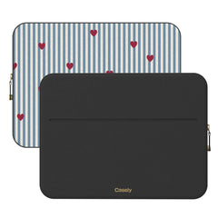 Love Lines | Blue Stripes Laptop Case
