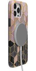 Stepping Up | Geo Rose Gold Marble Case