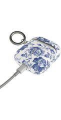 Rose to Fame | Blue & White Rose Floral AirPods Case