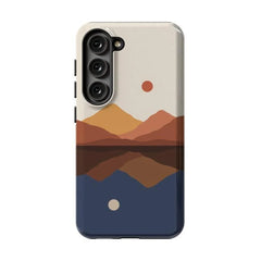 Opposites Attract | Day & Night Colorblock Mountains Samsung Case