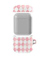 Queen of Diamonds | Pink Watercolor AirPods Case