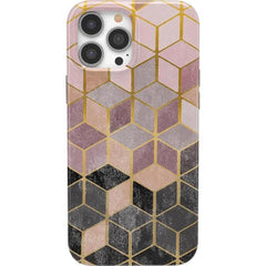 Stepping Up | Geo Rose Gold Marble Case