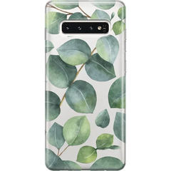 Leaf Me Alone | Green Floral Print Samsung Case